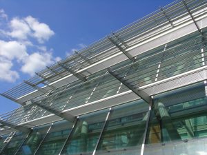 Large building with curtain walling