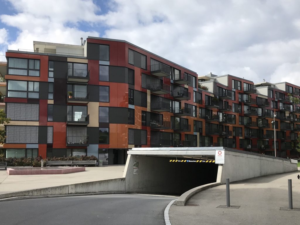 axalta coatings special colour powder coating colours in a block of apartments. 