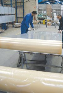 Protective Taping of aluminium